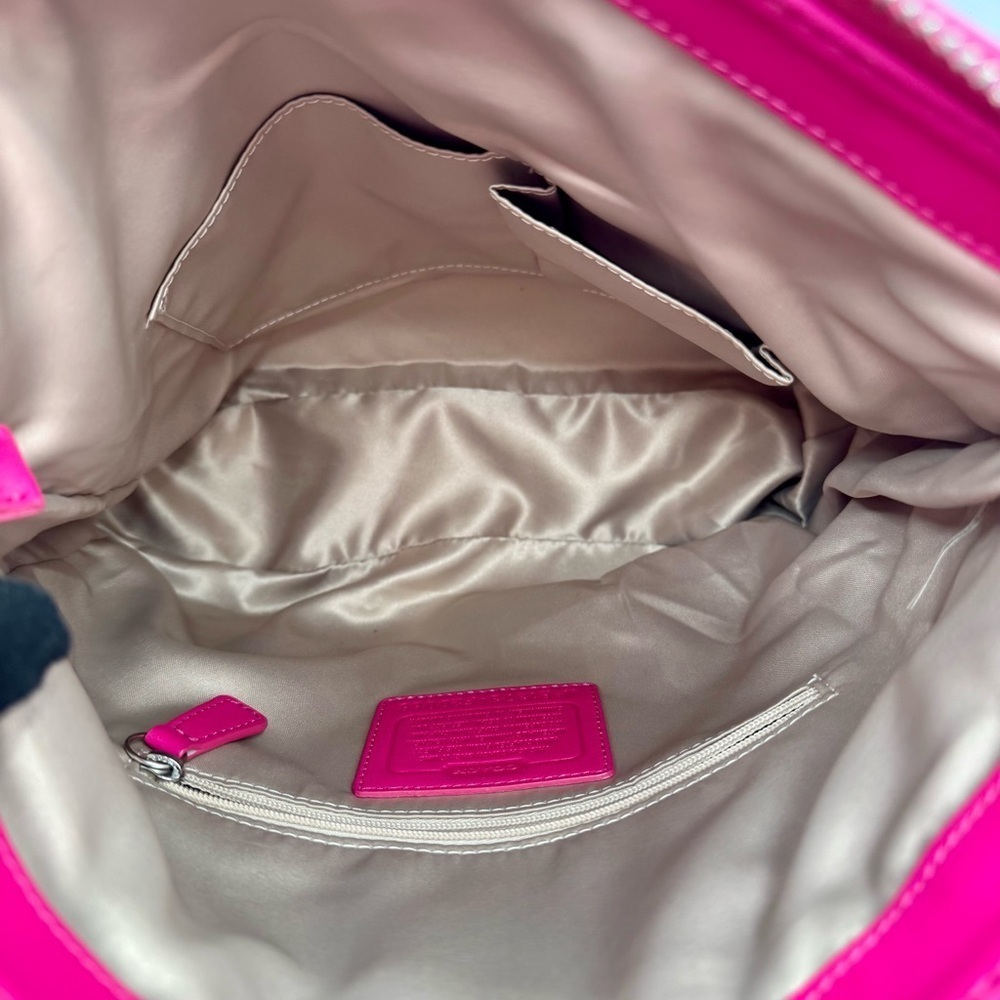 Coach Ashley Signature Op Art Shoulder Bag | Good Used Condition - Picture 10 of 12